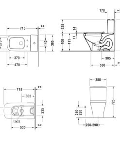 Bồn Cầu Một Khối Hafele Durastyle 588.45.459 - 9