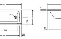 Bồn Tắm Âm Hafele D-Code 588.45.640 - 13
