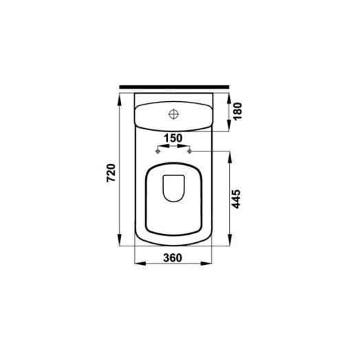 Bồn cầu hai khối COMPACT 588.79.405 - 9