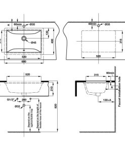 Lavabo âm bàn COMPACT 588.82.109 - 9