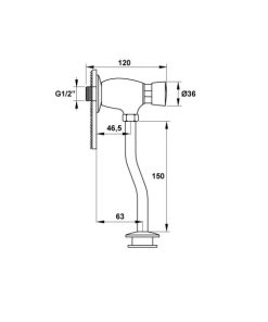 Nút Nhấn Xả Bồn Tiểu Nam Hafele 588.79.980 - 10 Nút Nhấn Xả Bồn Tiểu Nam Hafele 588.79.980 - 9