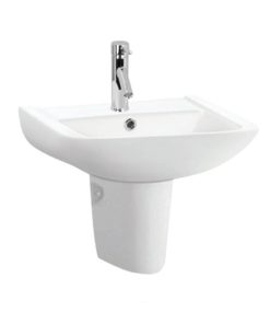 Lavabo treo tường có nắp che siphon COMPACT 588.82.214