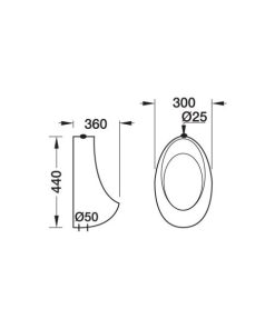 Bồn Tiểu Nam Treo Tường Hafele 300 588.40.440 - 10 Bồn Tiểu Nam Treo Tường Hafele 300 588.40.440 - 9