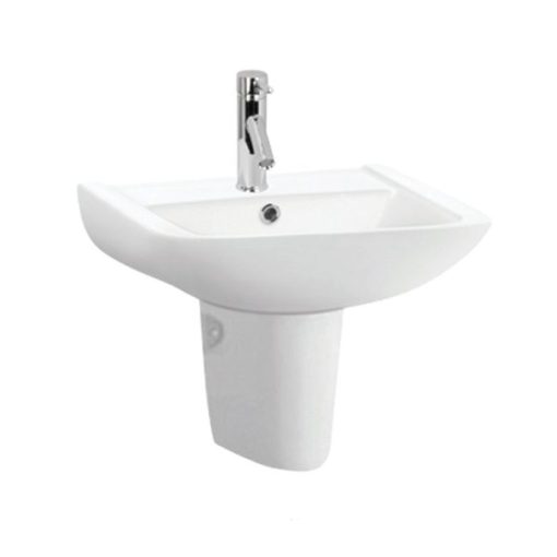 Lavabo treo tường có nắp che siphon COMPACT 588.82.214 - 3