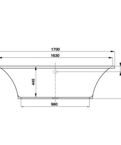 Bồn Tắm Âm Hafele Active 1700 588.55.681 - 14 Bồn Tắm Âm Hafele Active 1700 588.55.681 - 13