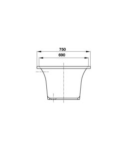 Bồn Tắm Âm Hafele Active 1700 588.55.681 - 16 Bồn Tắm Âm Hafele Active 1700 588.55.681 - 15