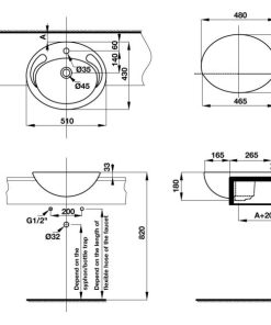 Lavabo bán âm COMPACT 588.82.204 - 10 Lavabo bán âm COMPACT 588.82.204 - 9
