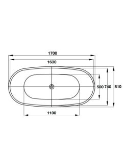 Bồn Tắm Độc Lập Hafele Roots 1700 588.55.660 - 16 Bồn Tắm Độc Lập Hafele Roots 1700 588.55.660 - 15