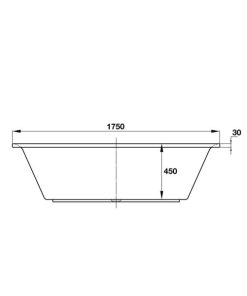 Bồn Tắm Âm Vuông Hafele - D1750 X R770 X C470 Mm 588.55.611 - 17