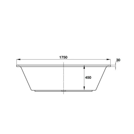 Bồn Tắm Âm Vuông Hafele - D1750 X R770 X C470 Mm 588.55.611 - 7