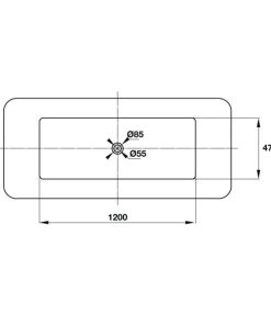 Bồn Tắm Âm Vuông Hafele - D1750 X R770 X C470 Mm 588.55.611 - 19