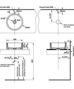 Lavabo đặt bàn SEINE 588.82.110 - 13