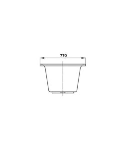 Bồn Tắm Âm Vuông Hafele - D1750 X R770 X C470 Mm 588.55.611 - 21