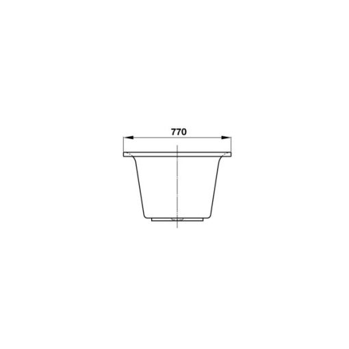 Bồn Tắm Âm Vuông Hafele - D1750 X R770 X C470 Mm 588.55.611 - 11