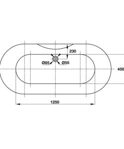 Bồn Tắm Âm Tròn Hafele - D1720 X R770 X C480 Mm 588.55.603 - 20 Bồn Tắm Âm Tròn Hafele - D1720 X R770 X C480 Mm 588.55.603 - 19