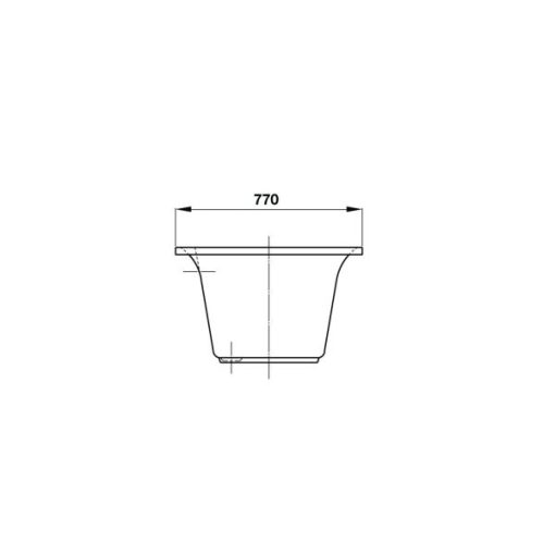 Bồn Tắm Âm Tròn Hafele - D1720 X R770 X C480 Mm 588.55.603 - 11