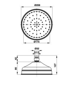 Sen Đầu Hafele Victoria Gold 200 589.02.694 - 9