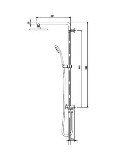 Bộ Thanh Sen Tắm Kết Hợp, Đen Mờ Hafele 589.85.530 - 10 Bộ Thanh Sen Tắm Kết Hợp, Đen Mờ Hafele 589.85.530 - 9