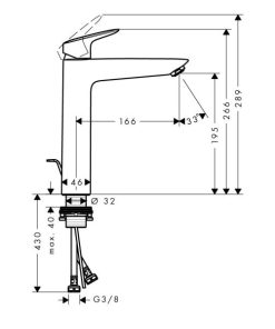 Vòi Hafele Lavabo Logis 190 589.52.409 - 10 Vòi Hafele Lavabo Logis 190 589.52.409 - 9