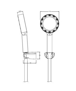 Bộ Sen Tay Hafele X-Jet Màu Đen Mờ 589.85.368 - 9