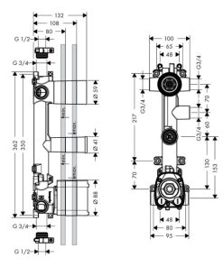 Bộ Trộn Sen Tắm Âm 3 Chức Năng Hafele Axor Citterio E 589.30.531 - 13