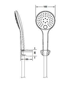 Bộ Sen Tay Tròn Hafele 2F Màu Đen Mờ 589.85.565 - 10 Bộ Sen Tay Tròn Hafele 2F Màu Đen Mờ 589.85.565 - 9