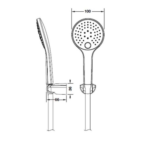 Bộ Sen Tay Tròn Hafele 2F Màu Đen Mờ 589.85.565 - 5