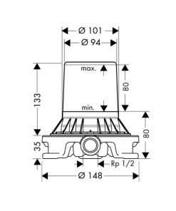 Cây Sen TắM Âm SàN Hafele Massaud 589.29.514 - 13