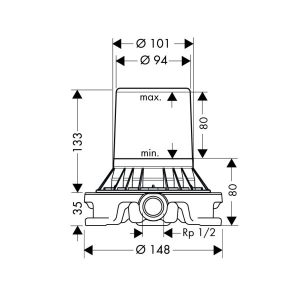 Cây Sen TắM Âm SàN Hafele Massaud 589.29.514 - 13