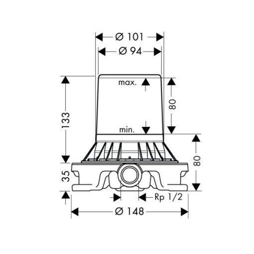 Cây Sen TắM Âm SàN Hafele Massaud 589.29.514 - 7