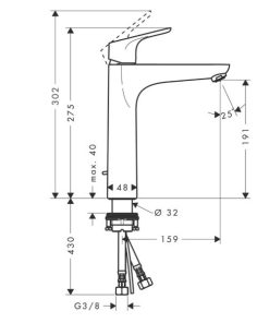 Vòi Hafele Lavabo Focus 190 589.29.223 - 10 Vòi Hafele Lavabo Focus 190 589.29.223 - 9