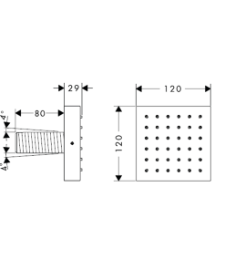 Sen Tắm Hafele Axor Showersolutions 120/120 589.29.718 - 9