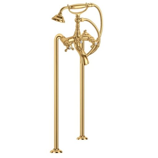 Bộ Trộn Bồn Tắm Đặt Sàn Hafele Victoria Gold 589.10.173 - 3