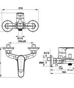 Bộ Trộn Bồn Tắm Lắp Nổi Hafele Active589.02.733 - 9