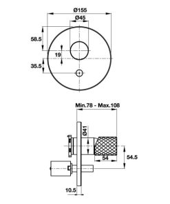 Bộ Trộn Bồn Tắm Âm Hafele Charm 589.02.640 - 10 Bộ Trộn Bồn Tắm Âm Hafele Charm 589.02.640 - 9