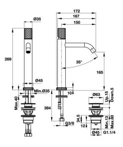 Vòi Hafele Lavabo Charm 160 589.02.631 - 10 Vòi Hafele Lavabo Charm 160 589.02.631 - 9