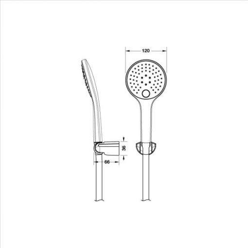 Bộ Sen Tay Hafele 3F Chrome 589.85.313 - 5