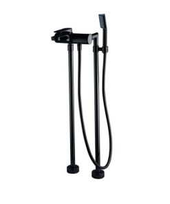 Bộ Trộn Bồn Tắm Âm Sàn Màu Đen Mờ Hafele Mysterious 589.02.541