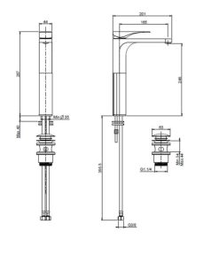 Vòi Lavabo 240 Màu Đen Mờ Hafele 589.02.452 - 10 Vòi Lavabo 240 Màu Đen Mờ Hafele 589.02.452 - 9