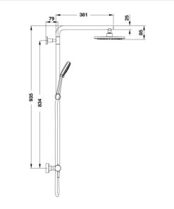 Bộ Sen Cây Điều Nhiệt Hafele 589.85.004 - 9