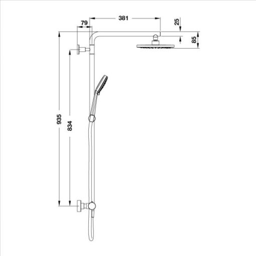 Bộ Sen Cây Điều Nhiệt Hafele 589.85.004 - 5