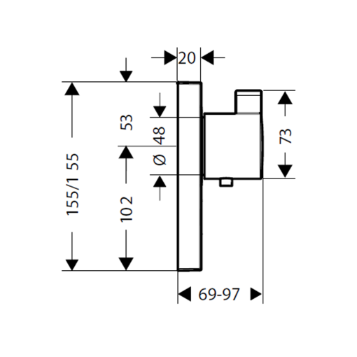 Bộ Trộn Điều Nhiệt Hafele Select 589.50.320 - 5