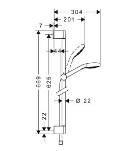 Bộ Sen Tay Kèm Thanh Trượt Hafele Croma Select E Vario 589.51.566 - 10 Bộ Sen Tay Kèm Thanh Trượt Hafele Croma Select E Vario 589.51.566 - 9