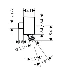 Phụ Kiện Cấp Nước Cho Sen Tay Hafele 589.50.706 - 9