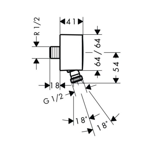 Phụ Kiện Cấp Nước Cho Sen Tay Hafele 589.50.706 - 5