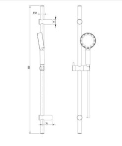 Bộ Sen Tay Kèm Thanh Trượt Hafele X-Jet 589.47.080 - 9