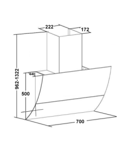 Máy hút mùi Dann DS700 Luxury - 17