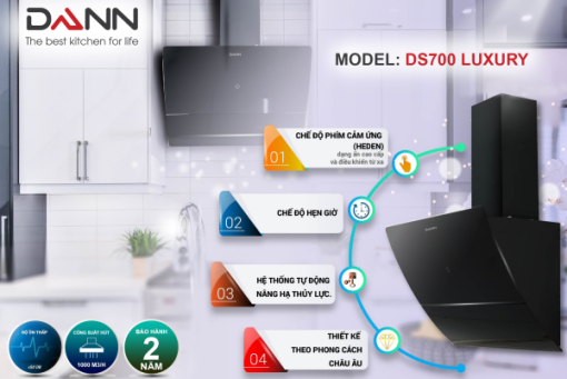 Máy hút mùi Dann DS700 Luxury - 7