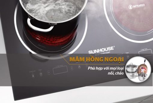 BẾP ĐÔI HỒNG NGOẠI SUNHOUSE SHB9102MT - 11