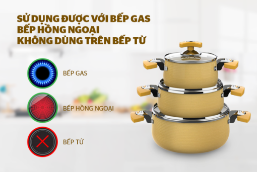 Bộ nồi Anod SUNHOUSE SHG2703GA - 11